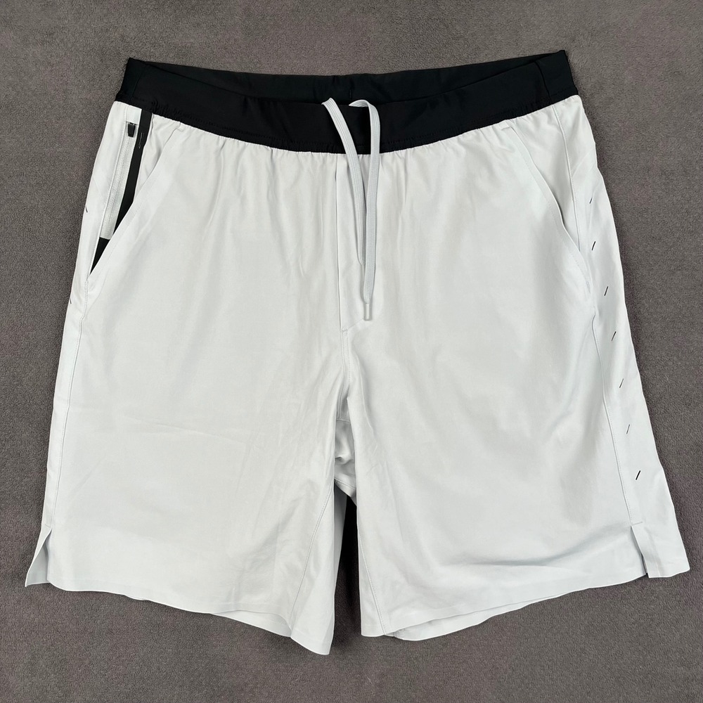 Ten Thousand Interval Short Mens XL Stone Gray Black Lined Athletic Training 9in